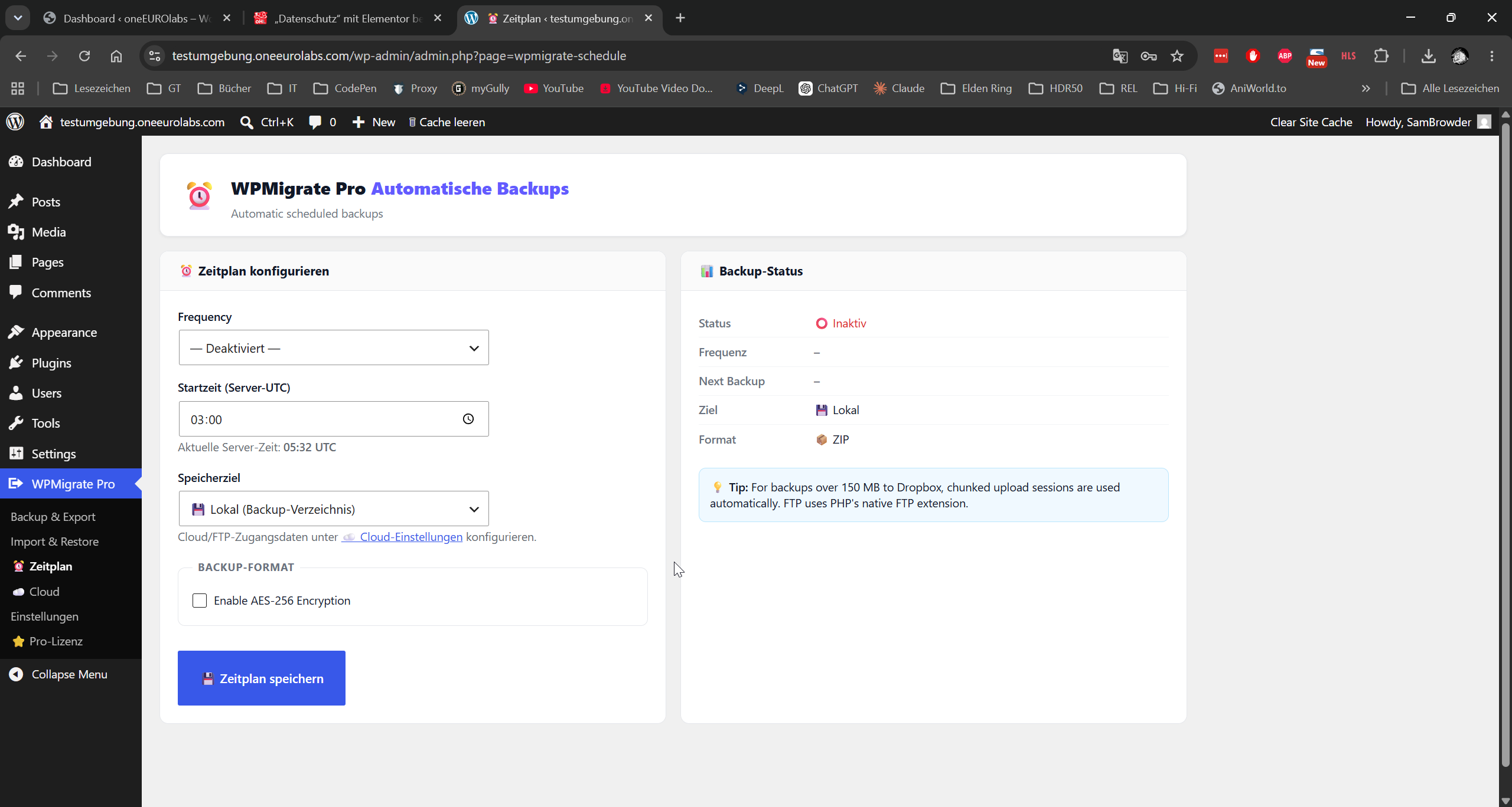 WPMigrate Screenshot 4